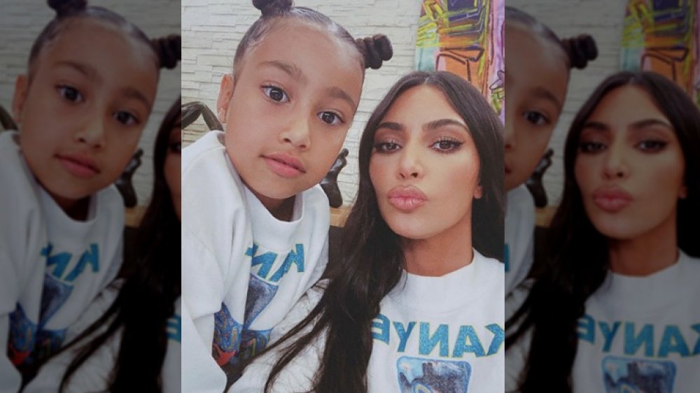 North West and Kim Kardashian