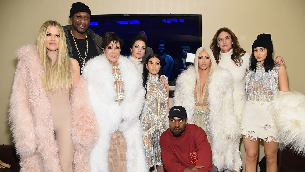 The Kardashian Family at Yeezy event