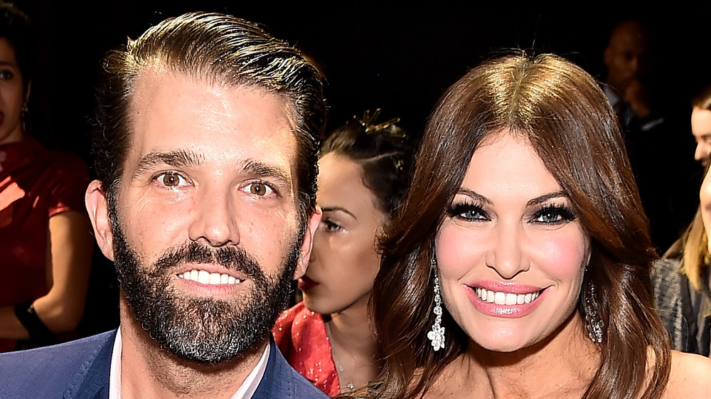 Donald Trump Jr. and Kimberly Guilfoyle smiling