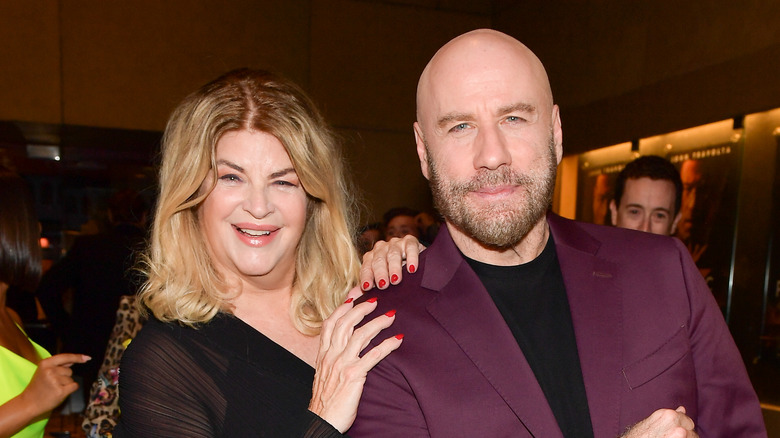 Kirstie Alley and John Travolta smiling