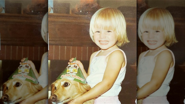 Kristen Bell childhood birthday photo