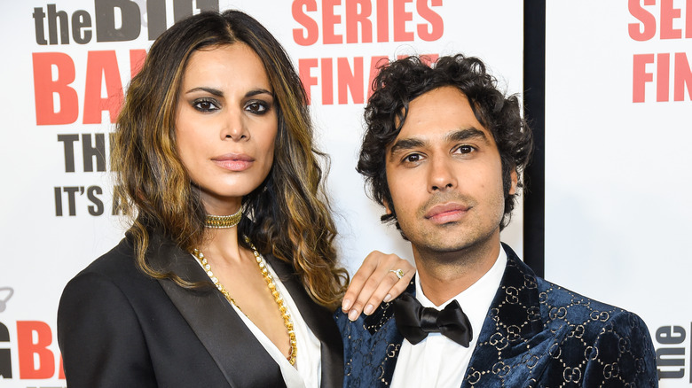 Neha Kapur hand on Kunal Nayyar's shoulder