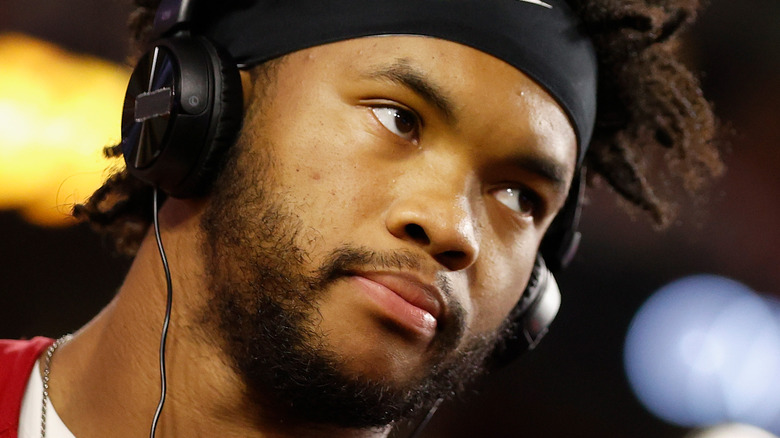 Kyler Murray wearing headphones