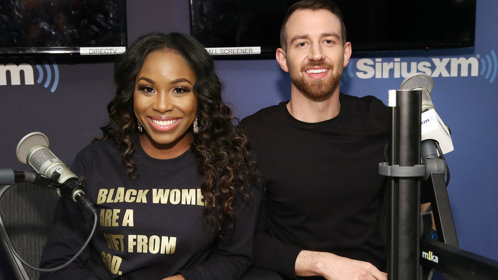 Lauren Speed and Cameron Hamilton at SiriusXM