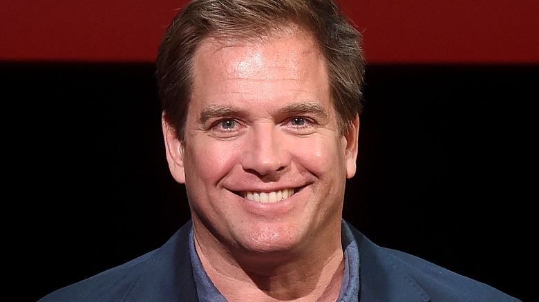 Michael Weatherly smiling