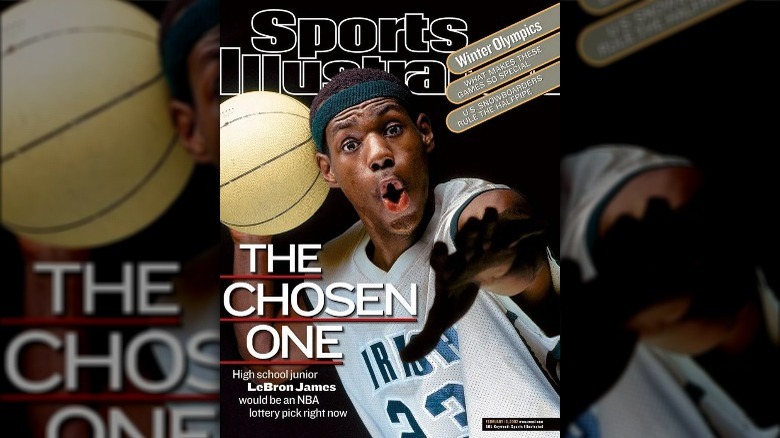 Lebron sports illustrated high school on sale