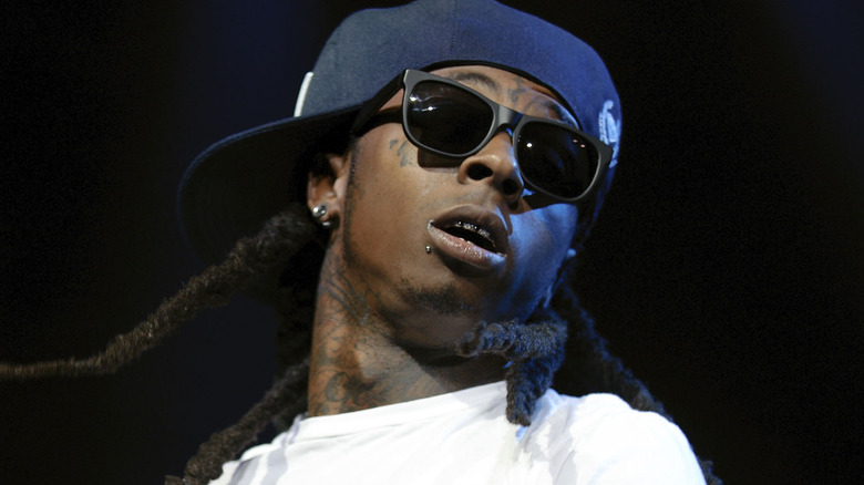 Lil Wayne performing in Louisiana in 2008