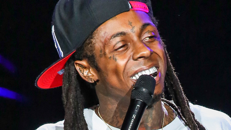 Lil Wayne performing in North Carolina in 2013