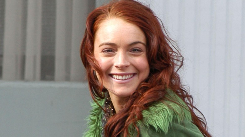 Lindsay Lohan on location for JUST MY LUCK film shoot