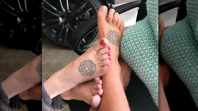 tattooed feet