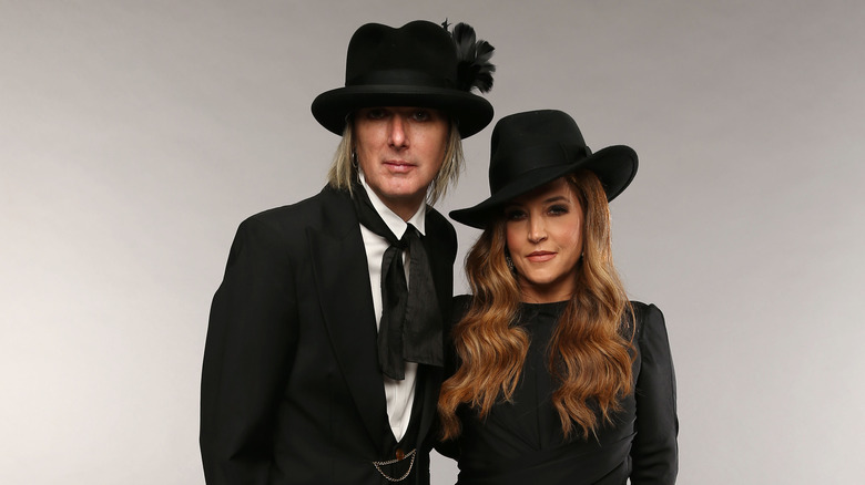 Lisa Marie Presley Michael Lockwood tall black hats