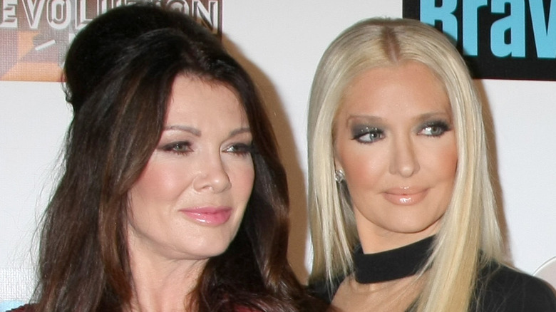 Lisa Vanderpump and Erika Girardi at a red carpet event