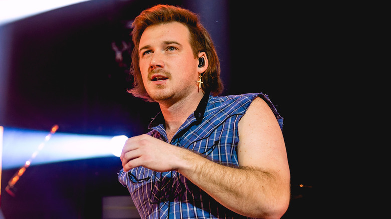 Morgan Wallen performing onstage