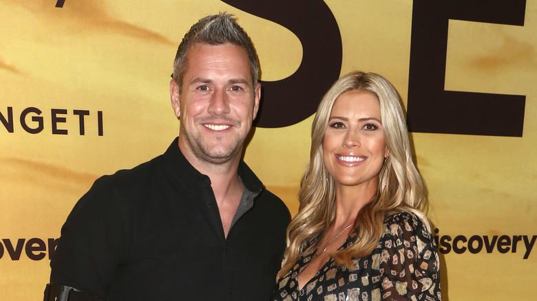 Christina Hall with Ant Anstead, both smiling