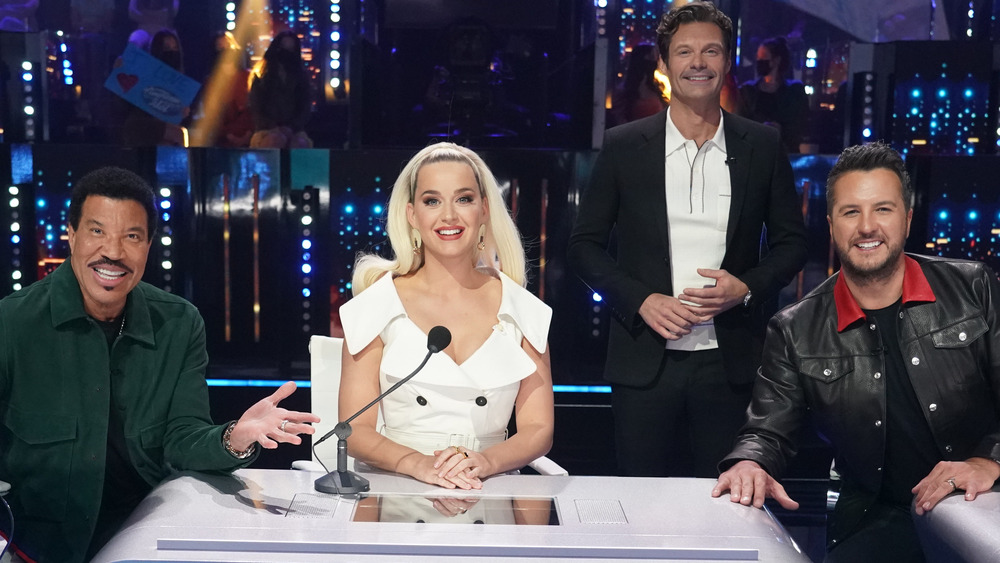 Lionel Richie, Katy Perry, Ryan Seacrest, and Luke Bryan on 'American Idol'