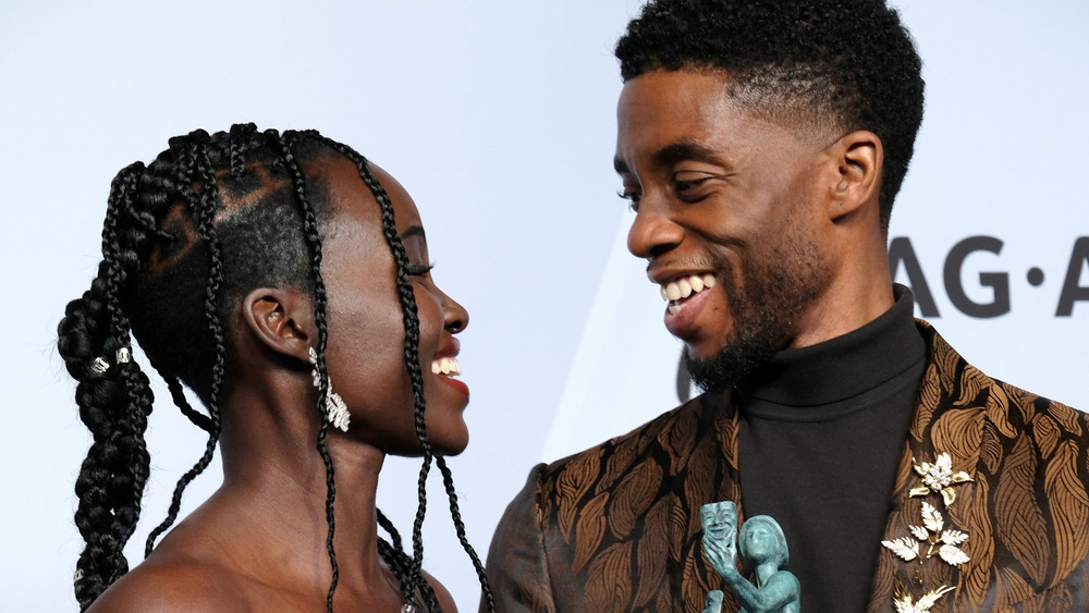 Chadwick Boseman and Lupita Nyong'o 2019
