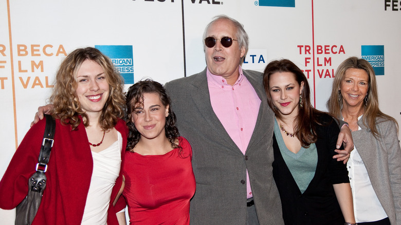 Chevy Chase and family