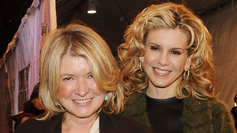 Alexis and Martha Stewart pose together