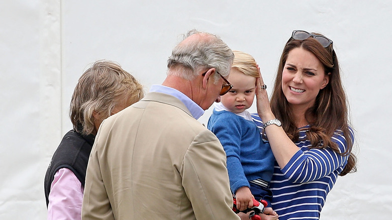 Prince Charles with Kate Middleton and Prince George