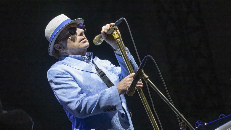 Van Morrison performing 