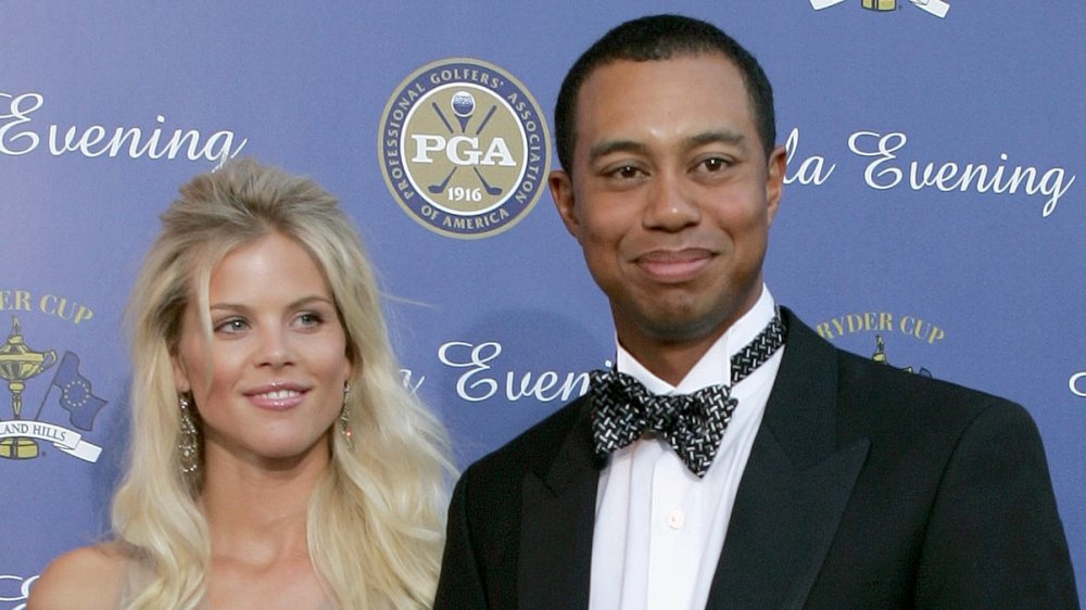 Elin Nordegren and Tiger Woods