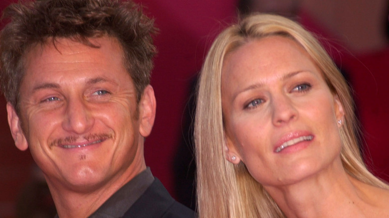 Sean Penn and Robin Wright smile on red carpet