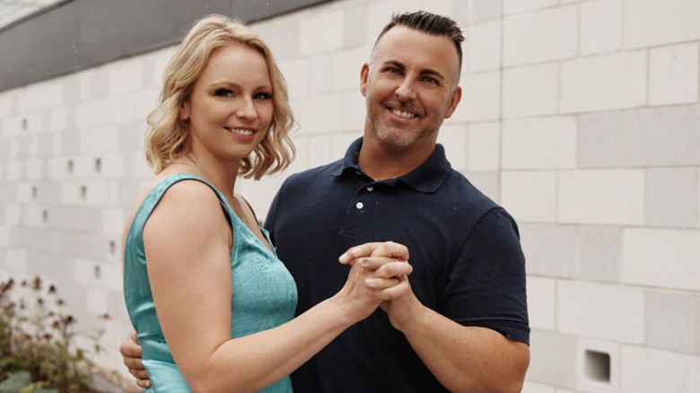 Mark Maheer Lindsey Georgoulis married at first sight posing together