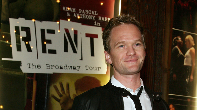 Neil Patrick Harris arrives at a performance of 'Rent'