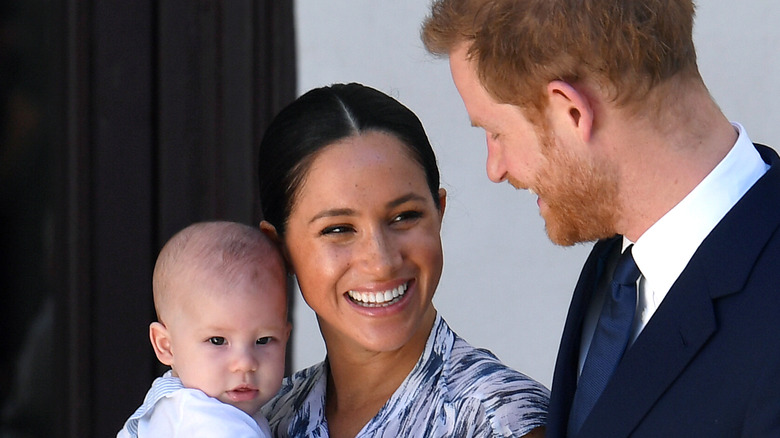 Meghan Markle and Harry with Archie