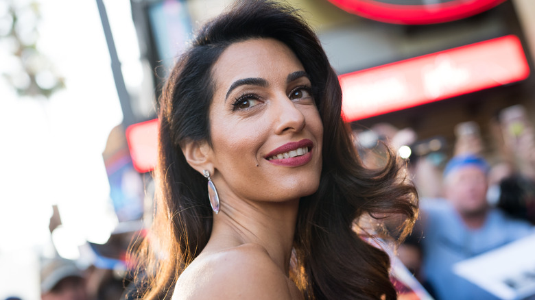 Amal Clooney smiling