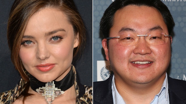 Split image of Miranda Kerr and Jho Low