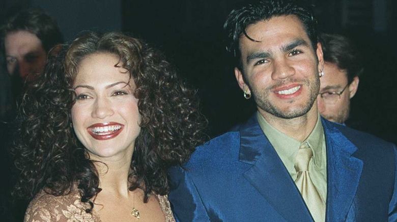 Jennifer Lopez and Ojani Noa smiling