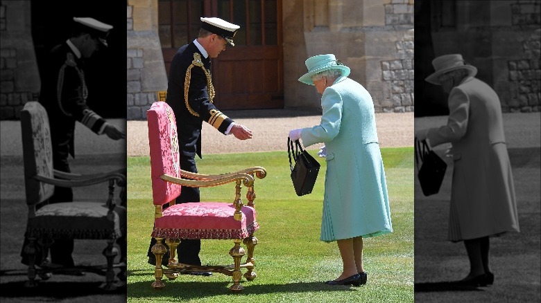 Anthony Johnstone-Burt and Queen Elizabeth