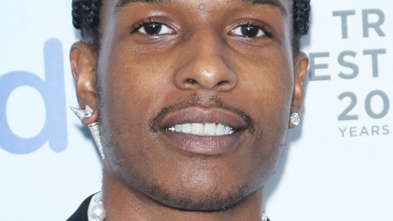 A$AP Rocky smirking