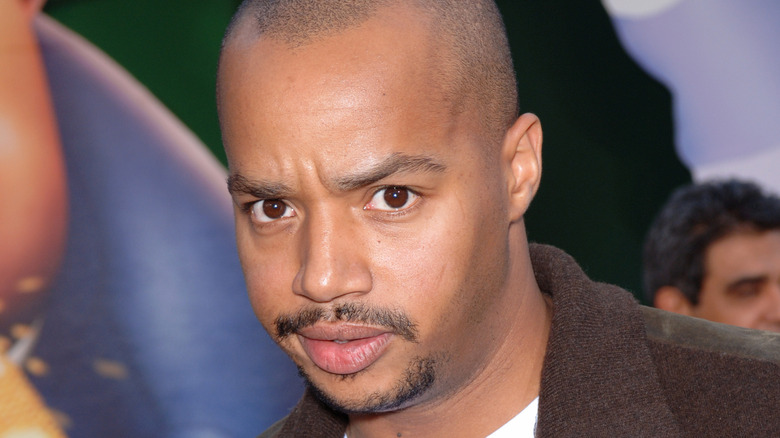 Donald Faison with a furrowed brow