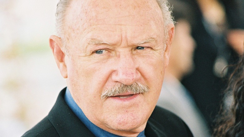 Gene Hackman looking to the side