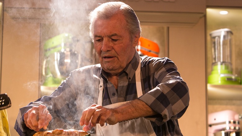 Jacques Pépin cooking