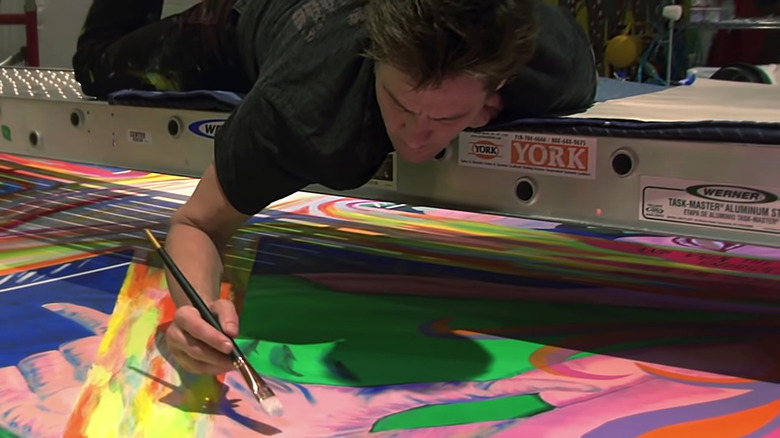 Jim Carrey painting '"I Needed Color"