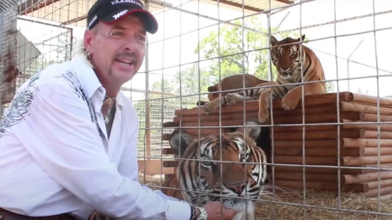 Joe Exotic singing "Because You Love Me"