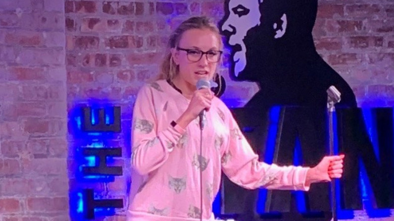 Kat Timpf doing standup