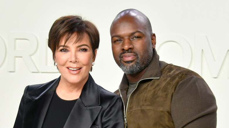 Kris Jenner and Corey Gamble posing