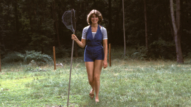 young Martha Stewart smiling