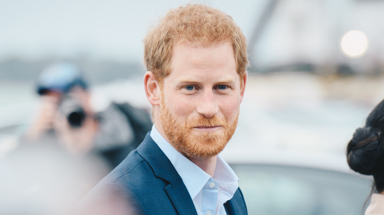 Prince Harry smiling