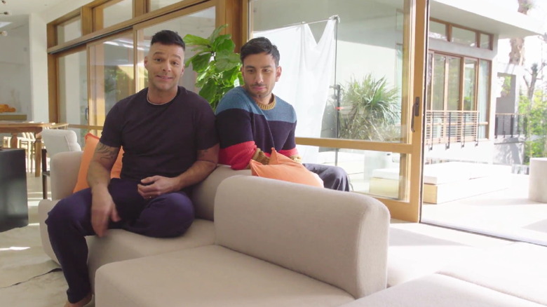 Ricky Martin and Jwan Yosef at home