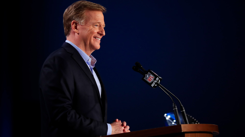 Roger Goodell smiling 