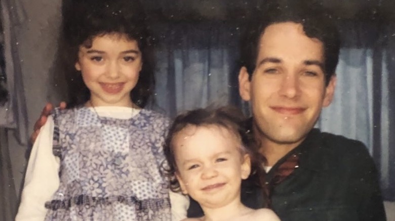 Sarah Hyland, Ian Hyland, and Paul Rudd