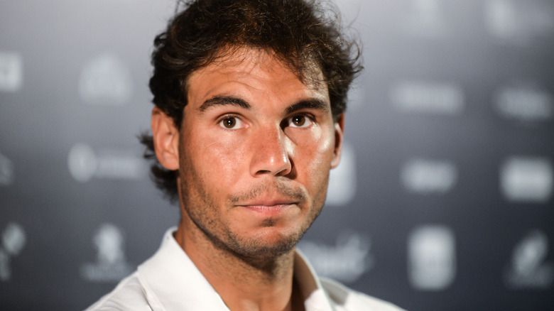 Rafael Nadal at a press conference