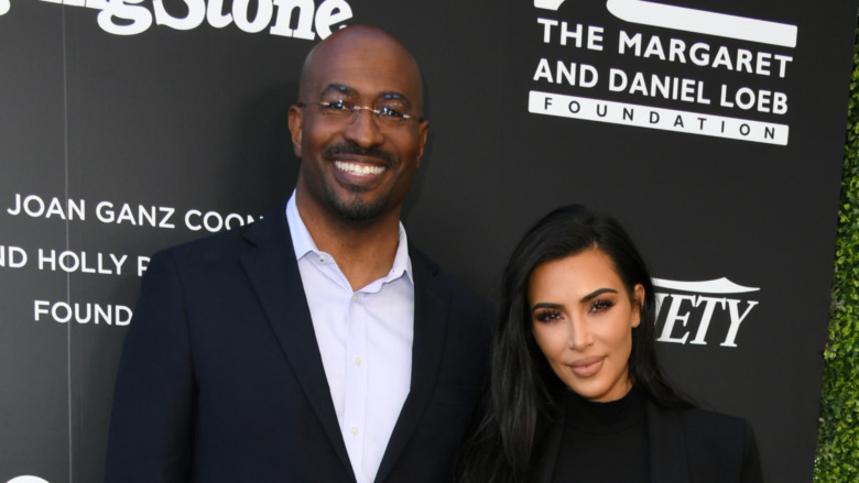 Van Jones and Kim Kardashian on the red carpet