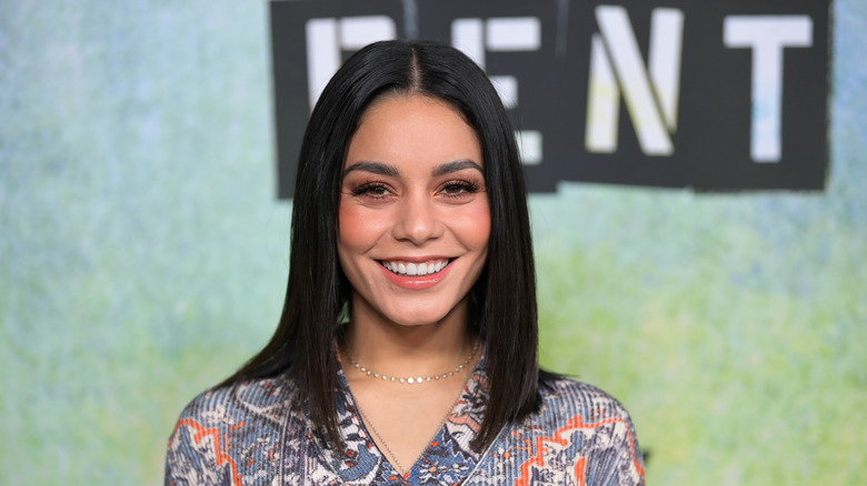 Vanessa Hudgens smiling at Rent event