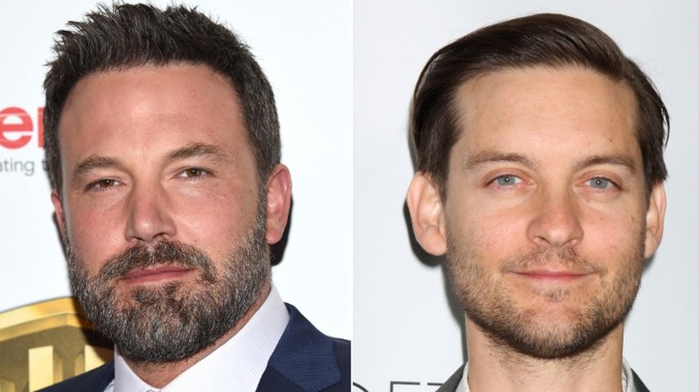 Ben Affleck and Tobey Maguire smiling